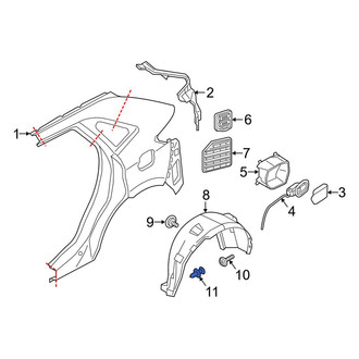 Lincoln OE - Fender Liner Retainer