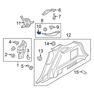 Lincoln OE - Door Interior Trim Panel Retainer