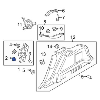 Lincoln OE - Trunk Trim Panel Clip