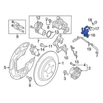 Lincoln OE - Rear Right Brake Hydraulic Hose
