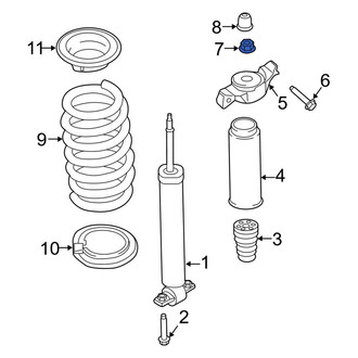 Lincoln OE - Rear Upper Suspension Shock Absorber Nut