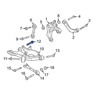 Lincoln OE - Rear Lower Suspension Control Arm Bolt