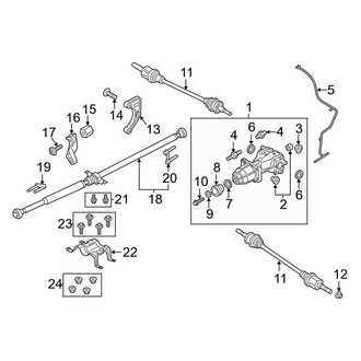 Lincoln OE - Rear Suspension - Axle Components (AWD)