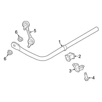 Lincoln OE - Rear Suspension - Stabilizer Bar & Components (AWD)