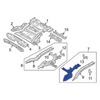 Lincoln OE - Rear Left Frame Side Member Assembly