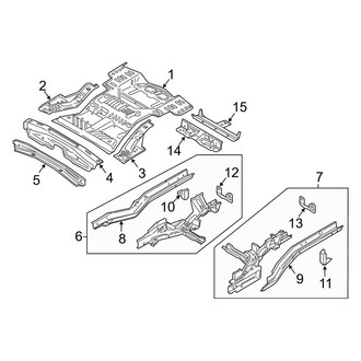 Lincoln OE - Rear Body & Floor - Floor & Rails