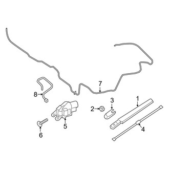 Lincoln OE - Lift Gate - Wiper & Washer Components
