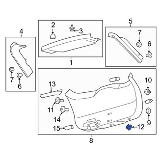 Lincoln OE - Liftgate Trim Nut