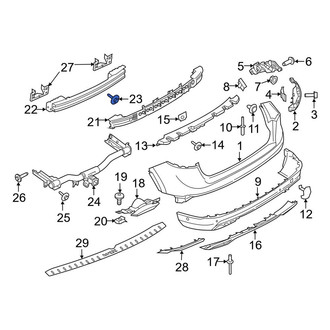 Lincoln OE - Bumper Impact Bar Bolt