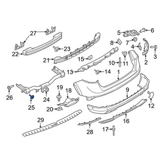 Lincoln OE - Bumper Cover Reinforcement Beam Bolt