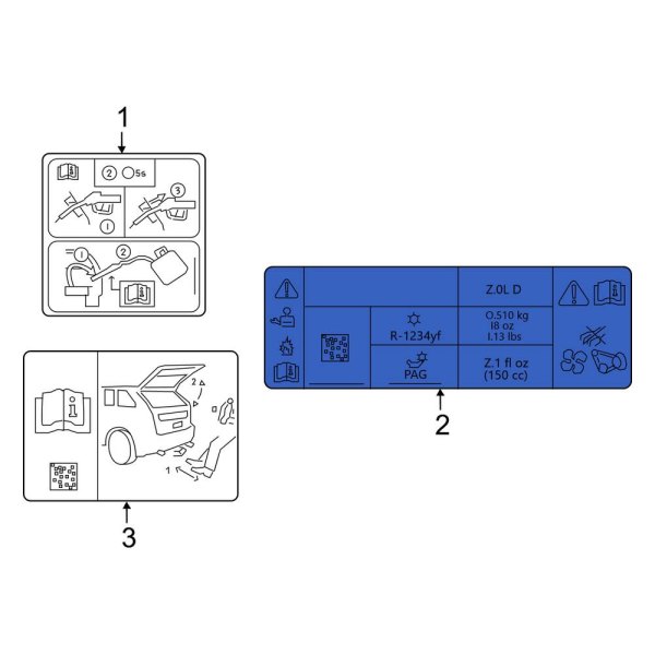 A/C System Information Label