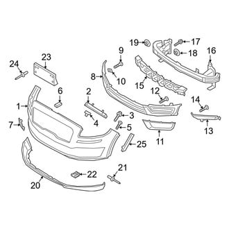 Lincoln OE - Front Bumper & Grille - Bumper & Components (To 02/07/2021)