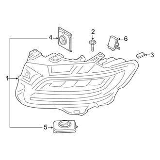 Lincoln OE - Front Lamps - Headlamp Components (Dynamic Signature LED)