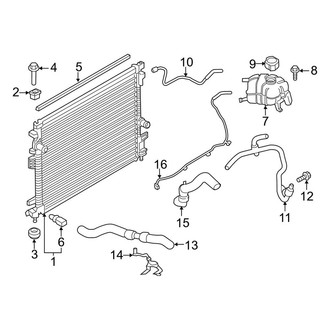 Lincoln OE - Cooling - Radiator & Components (2.7L)