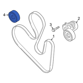 Lincoln OE - Upper Accessory Drive Belt Idler Pulley