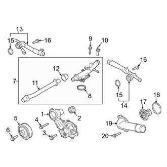 Lincoln OE - Cooling - Water Pump (2.7L)