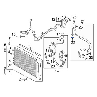 Lincoln OE - A/C Refrigerant Line Seal Kit