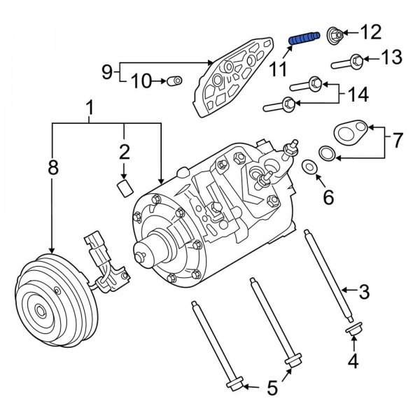 A/C Compressor Stud