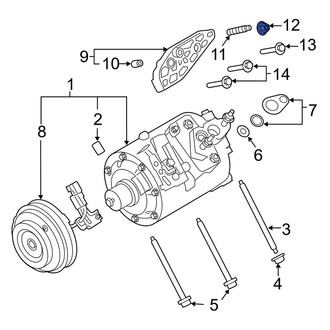 Lincoln OE - A/C Compressor Nut