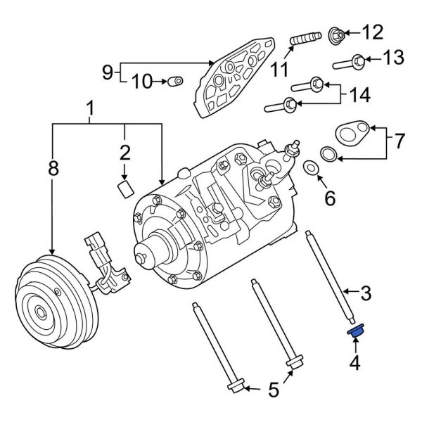 A/C Compressor Nut