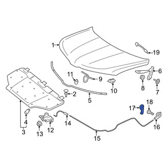 Lincoln OE - Front Hood Release Handle