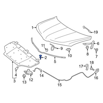 Lincoln OE - Front Hood Stop Buffer