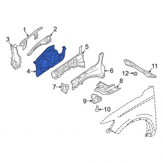 Lincoln Nautilus Inner Fenders 