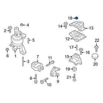 Lincoln OE - Manual Transmission Mount Nut