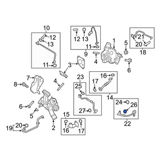 Lincoln OE - Turbocharger Oil Line Gasket