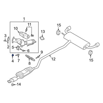 Lincoln OE - Exhaust Flange Nut