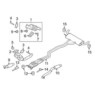 Lincoln OE - Exhaust System - Exhaust Components (2.7L)
