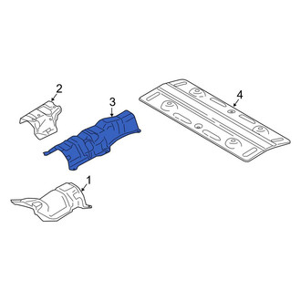 Lincoln OE - Center Rear Floor Pan Heat Shield