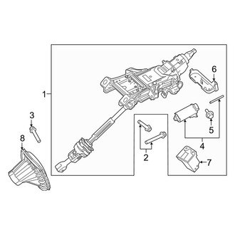 Lincoln OE - Steering Column Assembly (Power Tilt/Slide), (Base / Black Label / Reserve)