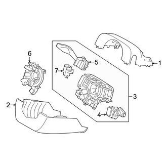Lincoln OE - Steering Column - Shroud, Switches & Levers (With Active Steering, to 02/07/2021)