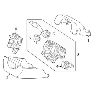 Lincoln OE - Steering Column - Shroud, Switches & Levers (All from 02/08/2021)