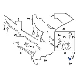 Lincoln OE - Floor Pan Splash Shield Screw