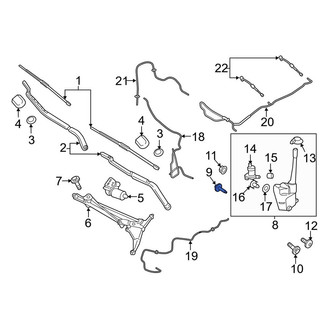Lincoln OE - Washer Fluid Reservoir Bolt