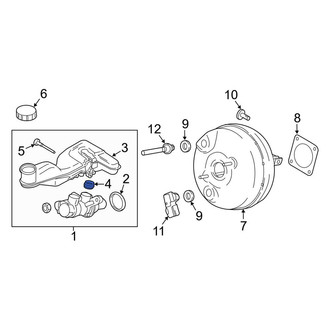Lincoln OE - Brake Master Cylinder Reservoir Gasket