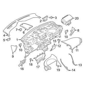 Lincoln OE - Instrument Panel Components (Panel and Trim, to 02/07/2021)