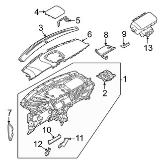 Lincoln OE - Instrument Panel Components (From 02/08/2021, Panel and Trim-Upper)