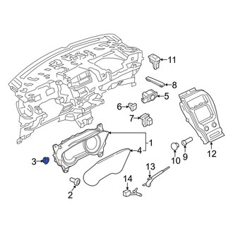 Lincoln OE - Instrument Panel Trim Panel Nut