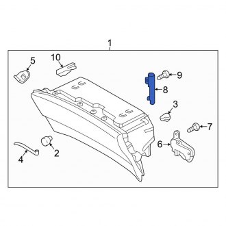 Volkswagen Glove Box Support - Genuine VW 17B858309 | FCP Euro