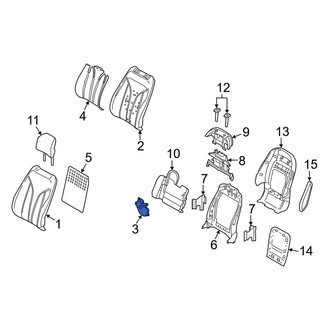 Lincoln OE - Front Upper Temperature Controlled Seat Blower Motor
