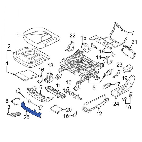 Seat Frame Trim Panel