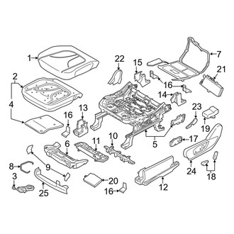 Lincoln OE - Seats & Tracks - Front Seat Components (Seat Cushion), (Base / Reserve / Select)