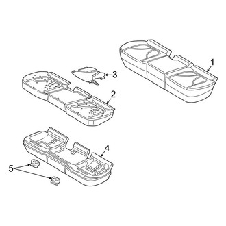 Lincoln OE - Seats & Tracks - Rear Seat Components (Seat Cushion)
