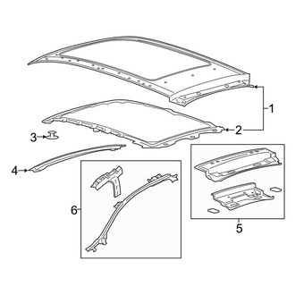 Lincoln OE - Roof & Components (With Panoramic Roof), (Black Label / Reserve)