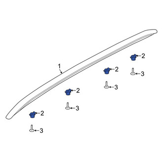 Lincoln OE - Roof Luggage Carrier Side Rail Nut