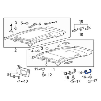 Lincoln OE - Rear Right Interior Grab Bar
