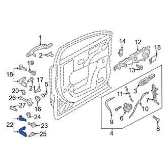 Lincoln OE - Front Right Lower Door Hinge
